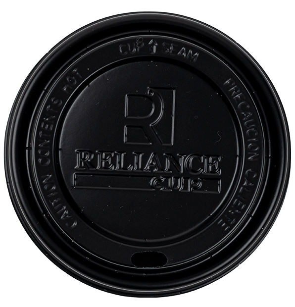 Reliance Black Sipper Dome Lids